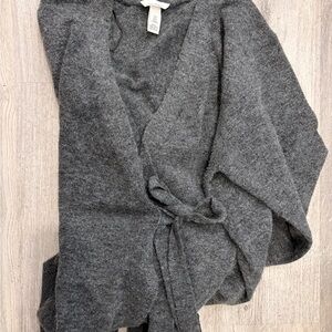 H&M MAMA Grey Women's Wrap Sweater